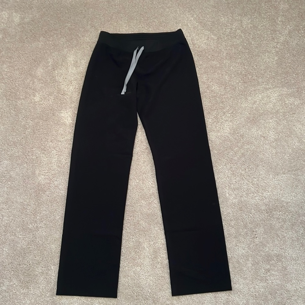 Figs Black Scrub Pants - straight leg
